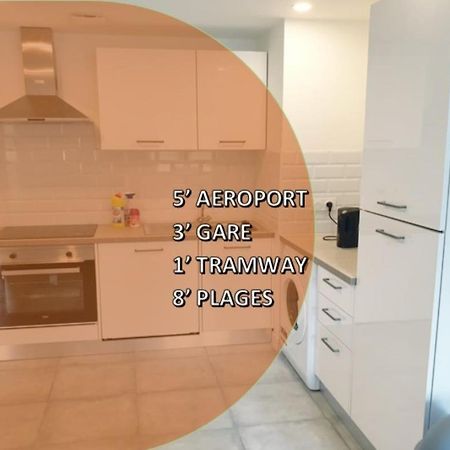 Appartements Renove 2023 Proche Aeroport 5Min, Gare Sncf 2 Min, Tramway Au Pied De L'Immeuble , Parking Possible, Renovated Apartments 2023 Near The Airport 5 Min, Train Station 2 Min, Tram Next To The Building 1 Min, Parking Possible Nice Dış mekan fotoğraf
